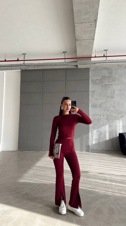 طقم يومي خمري - KP1179