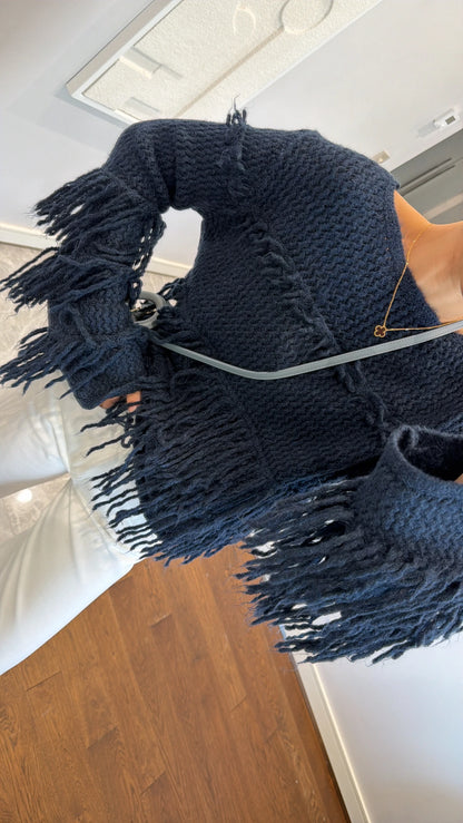 بلوزة صوف كحلي - KP4281