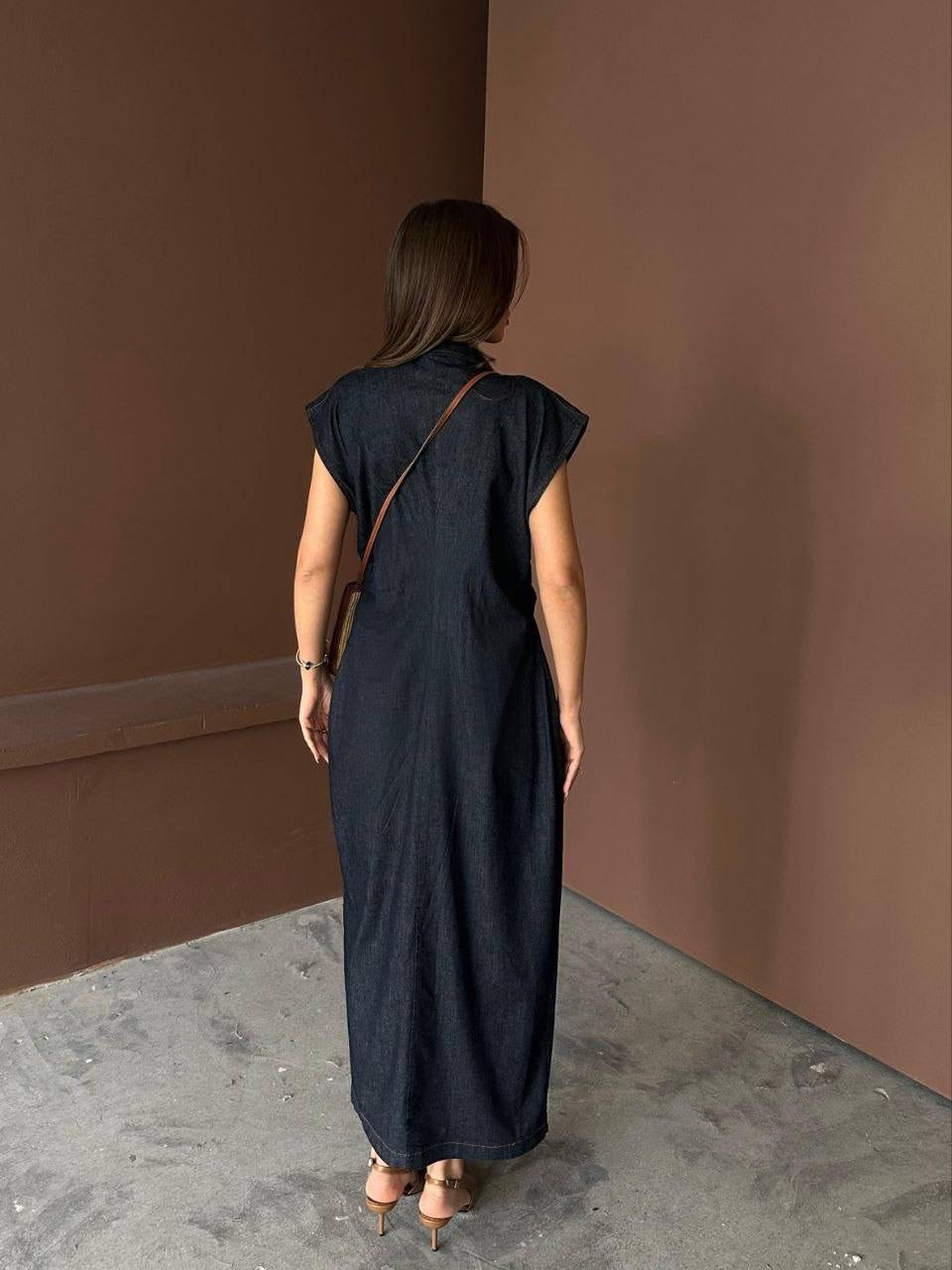 فستان جينز بأزرار - KP2198