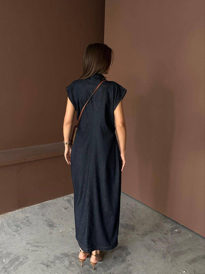 فستان جينز بأزرار - KP2198