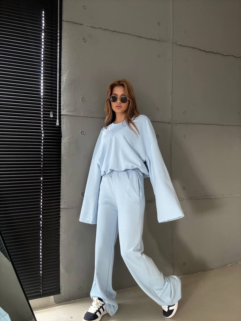 طقم ازرق سماوي ALO - KP1419