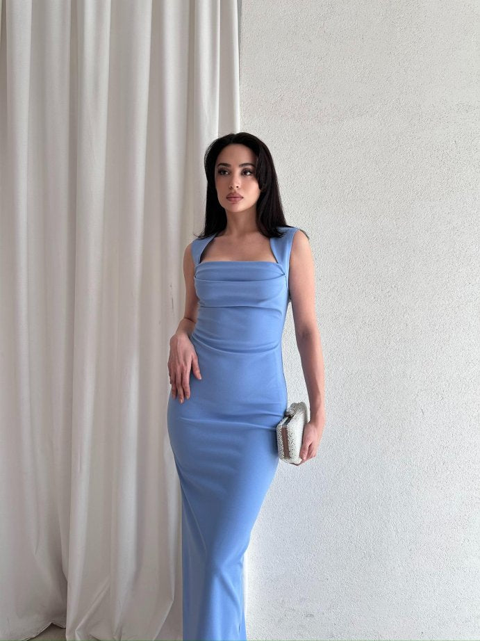 فستان ازرق - KP2128