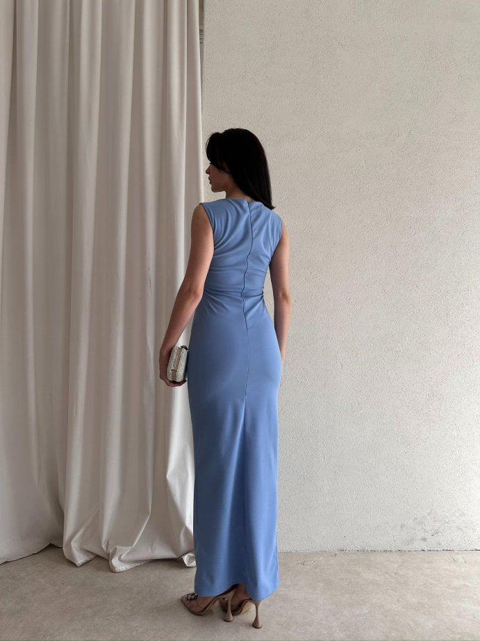 فستان ازرق - KP2128