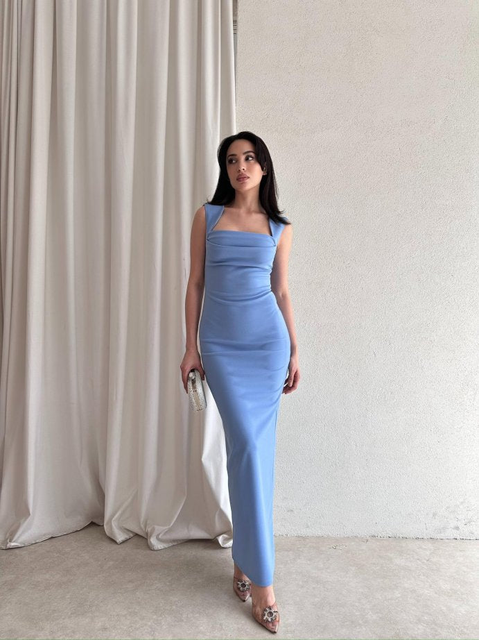 فستان ازرق - KP2128