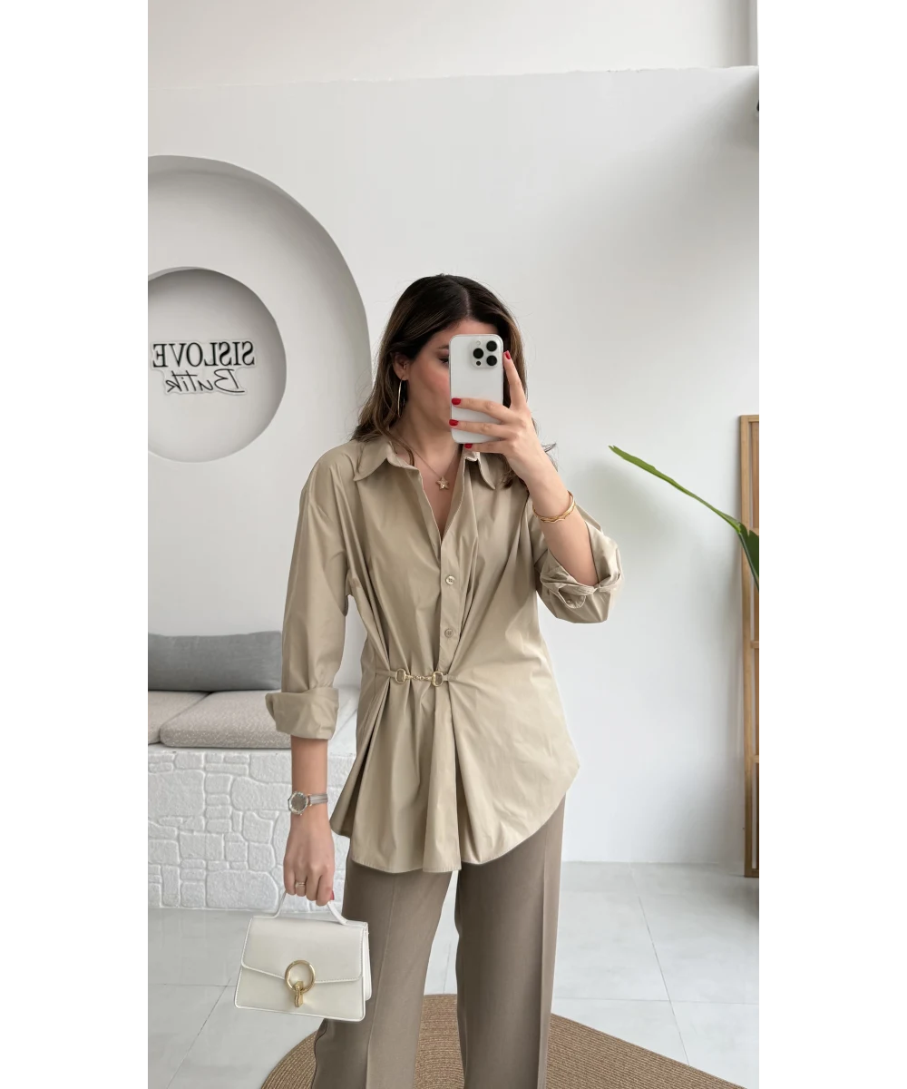 قميص بيج - KP4423