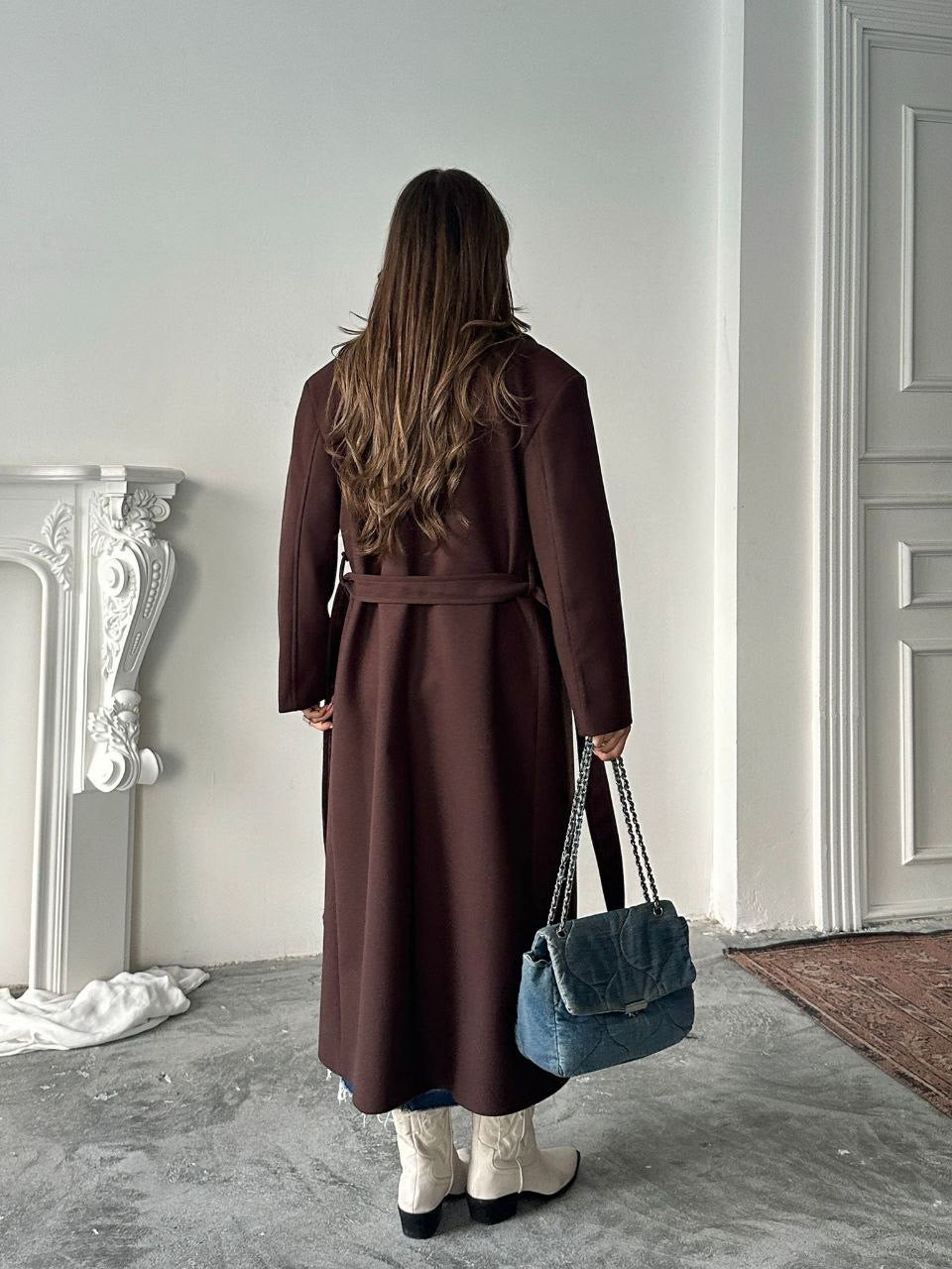 جكيت بحزام بني - KP7095