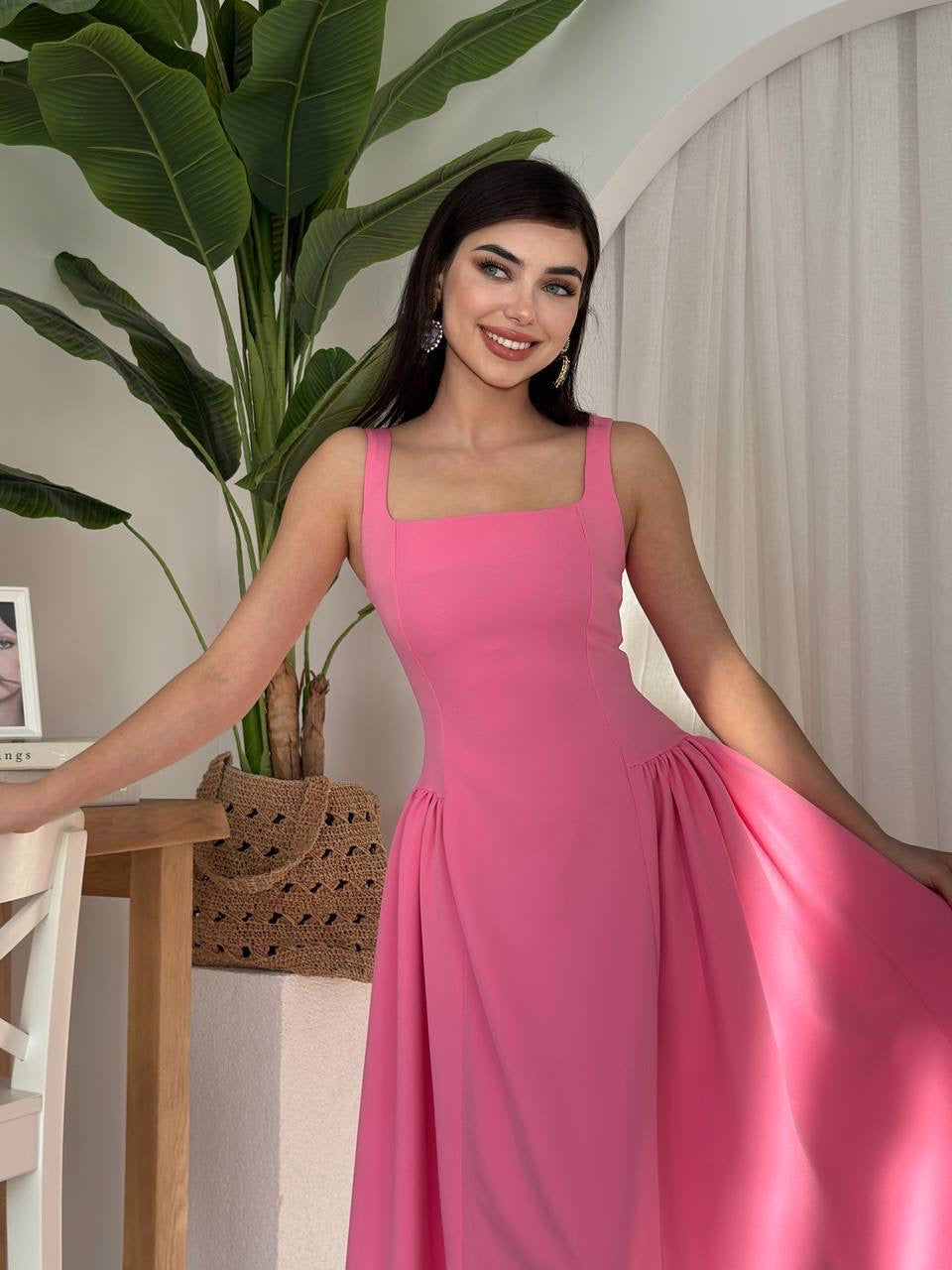 فستان زهري - KP2195