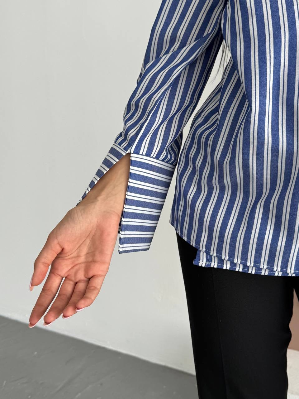 قميص مخطط ازرق - KP4219