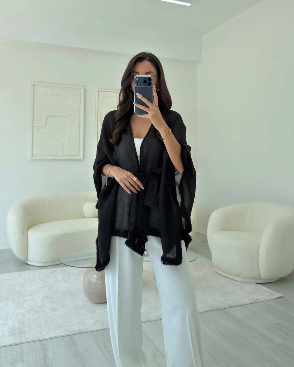 كيمونو اسود - KP4608