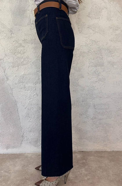 بنطلون جينز غامق - KP5056