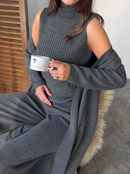 طقم 3 قطع رمادي - KP1468