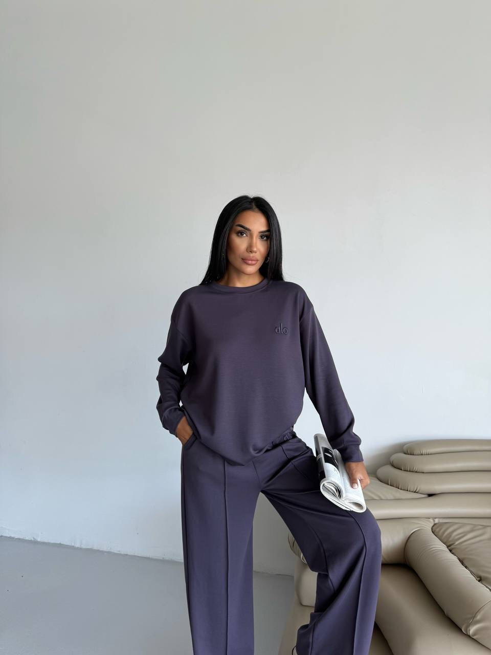 طقم رمادي ALO - KP1416