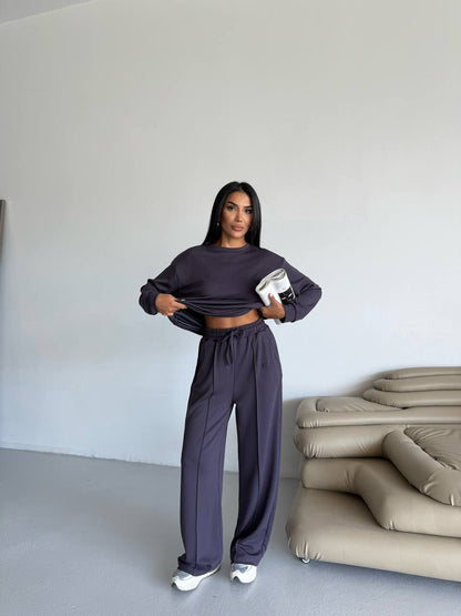 طقم رمادي ALO - KP1416