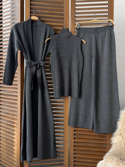 طقم 3 قطع رمادي - KP1468