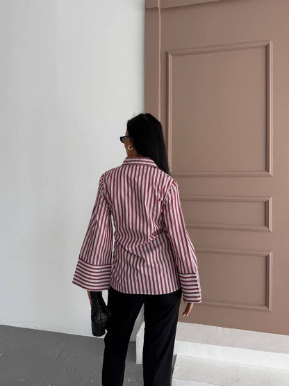 قميص مخطط كرميدي - KP4219
