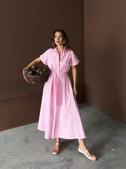 فستان زهري - KP2145