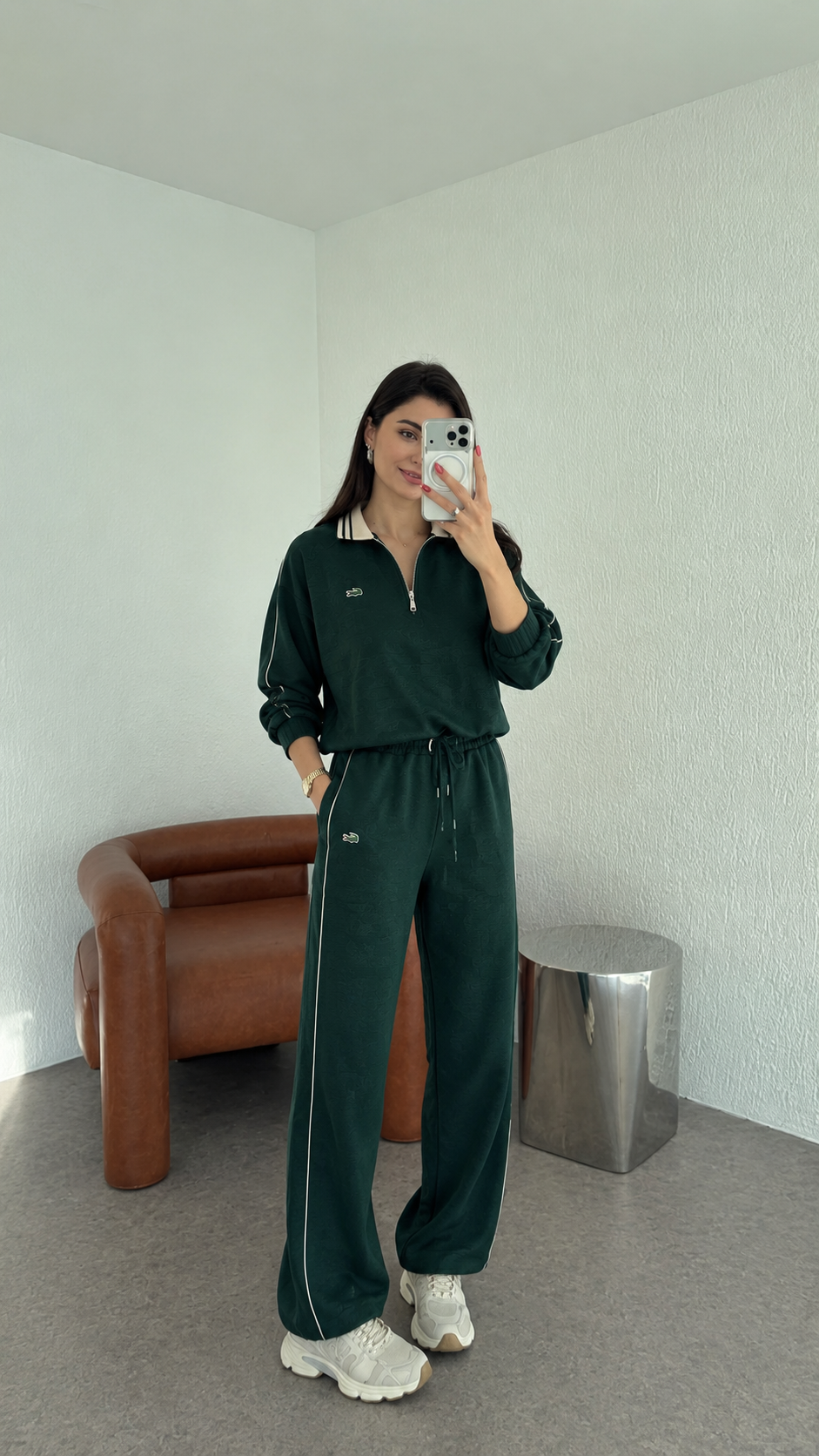 طقم لاكوست اخضر Lacoste - KP1753