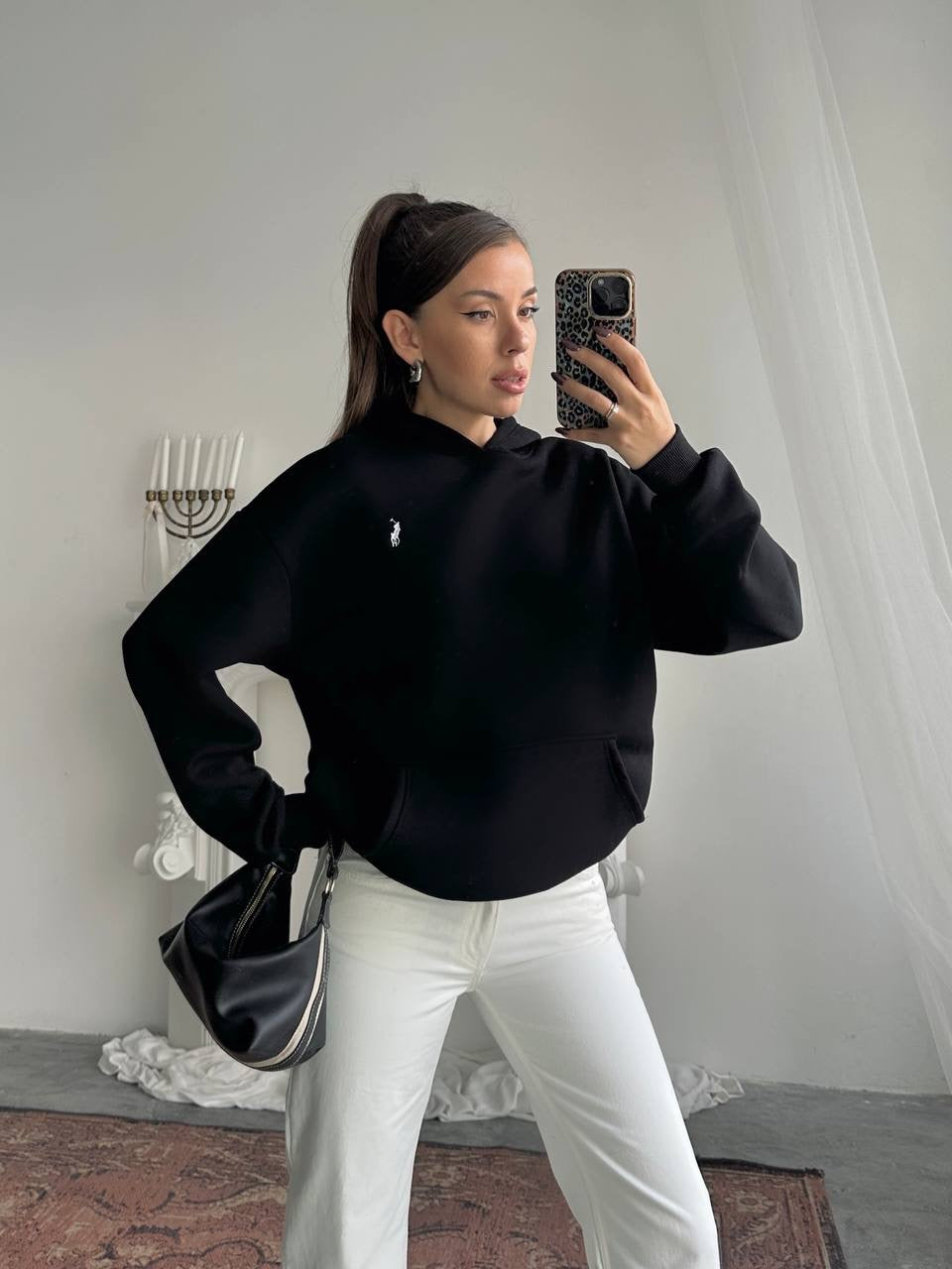 بلوزة بولو اسود - KP4282