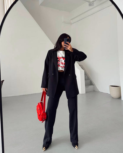 طقم رسمي اسود - KP1178