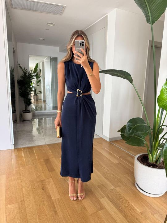 فستان كحلي - KP2164