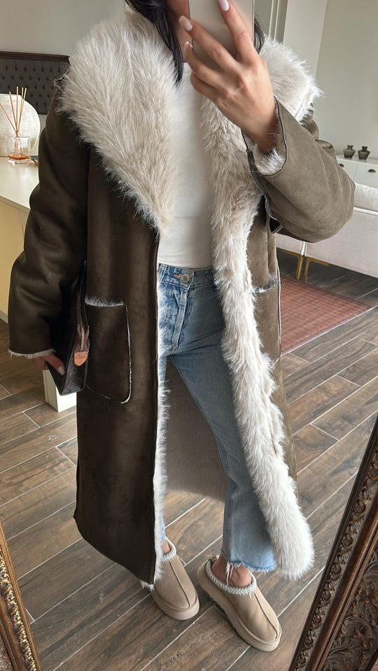 جكيت زيتي مبطن - KP7179