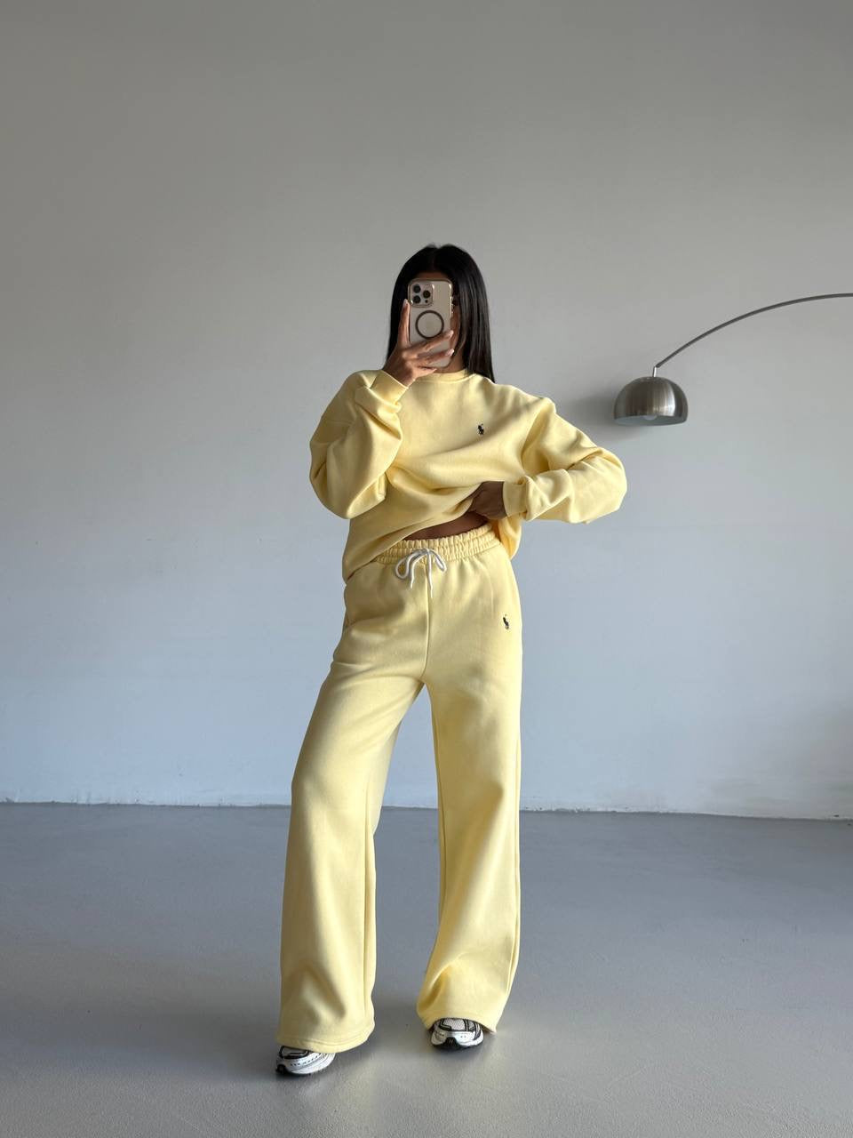 طقم بولو اصفر - KP1382