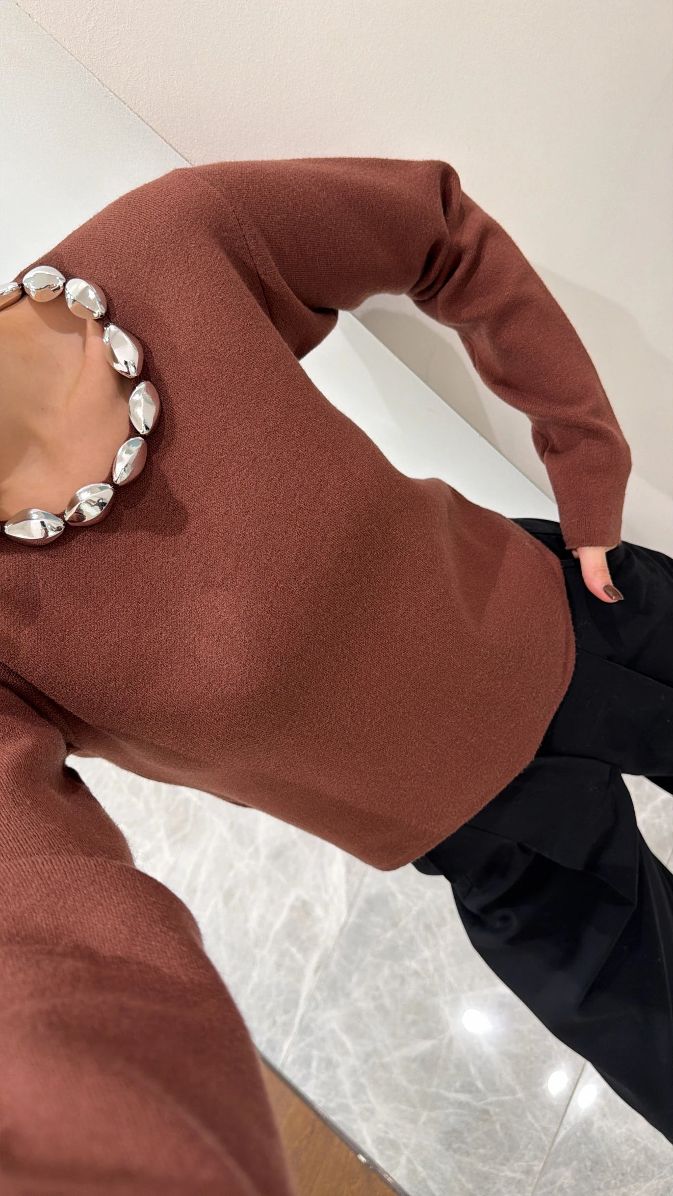 بلوزة بني - KP4400