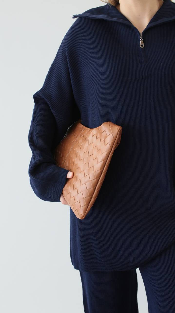 طقم كحلي بسحاب - KP1436