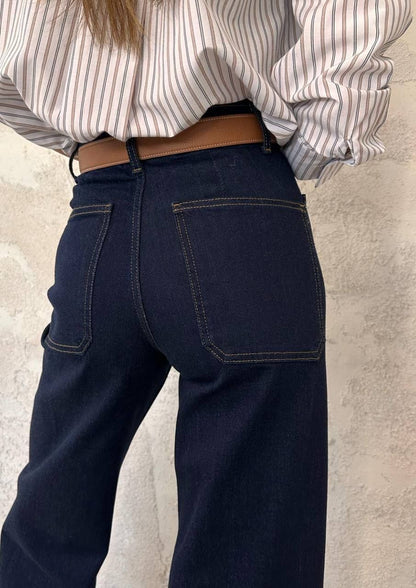 بنطلون جينز غامق - KP5056