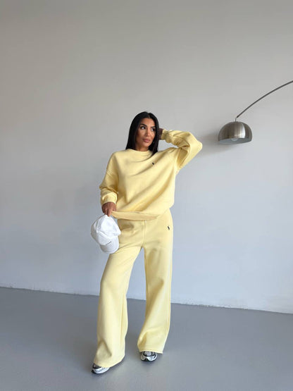 طقم بولو اصفر - KP1382