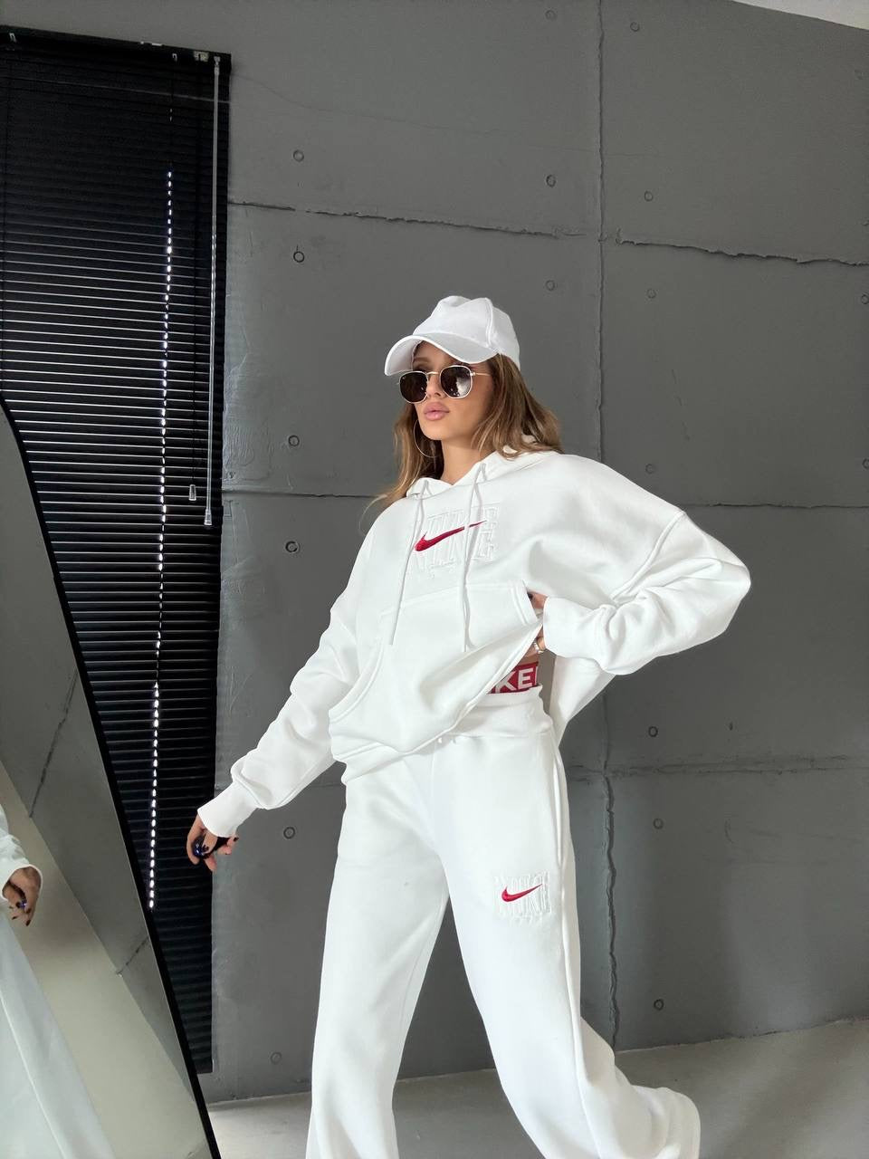 طقم ابيض Nike - KP1415