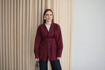 قميص خمري - KP4203