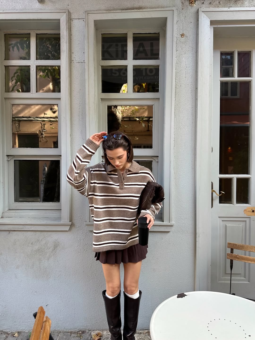 بلوزة بيج مخططة - KP4288