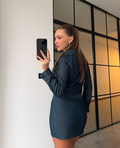 فستان ميني جينز