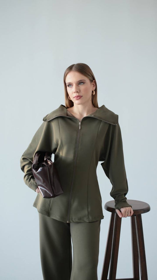 طقم عملي زيتي - KP1473