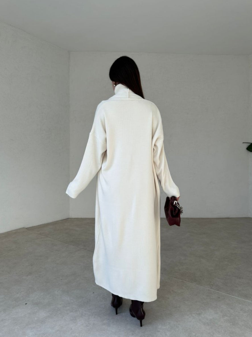 طقم فستان مع جرزة بيج - KP1130