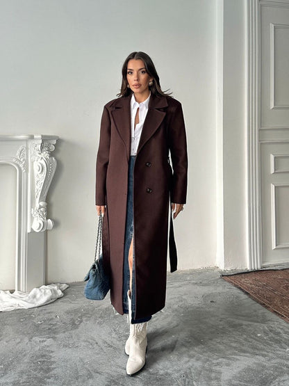 جكيت بحزام بني - KP7095