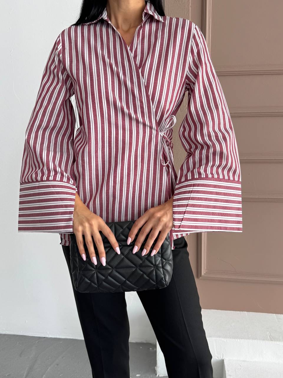 قميص مخطط كرميدي - KP4219