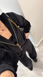 طقم 3 قطع اسود مخمل - KP1498