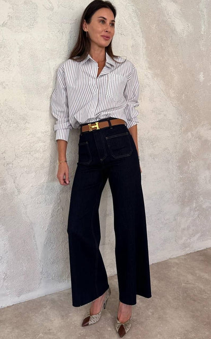 بنطلون جينز غامق - KP5056