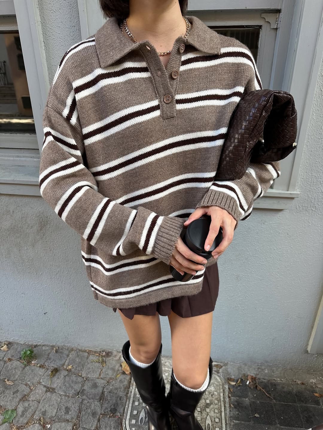 بلوزة بيج مخططة - KP4288