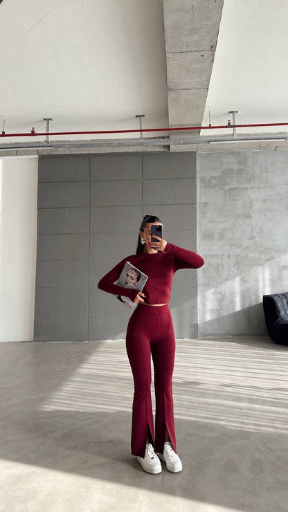 طقم يومي خمري - KP1179