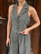 طقم فيست رمادي - KP1593