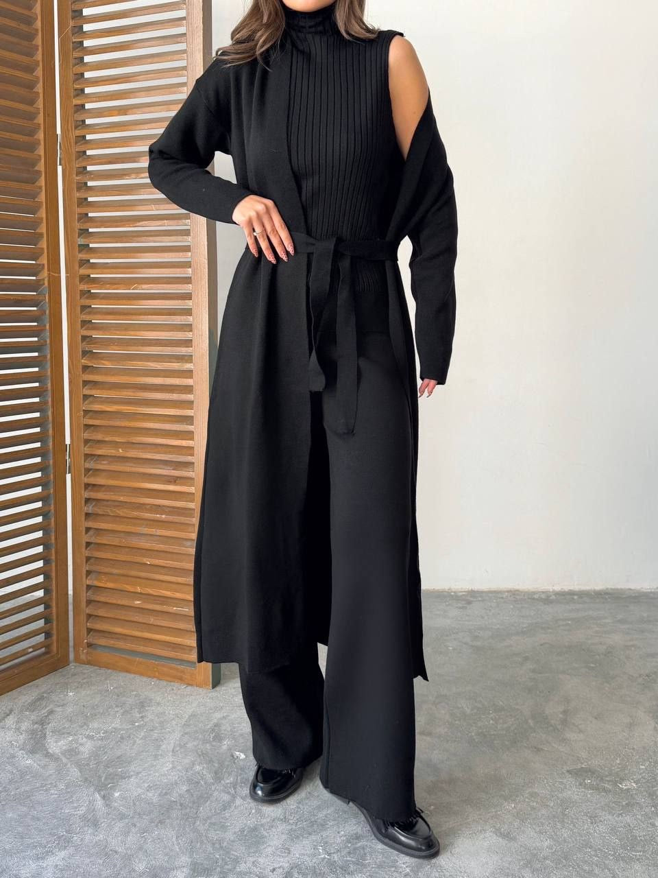 طقم 3 قطع اسود - KP1468