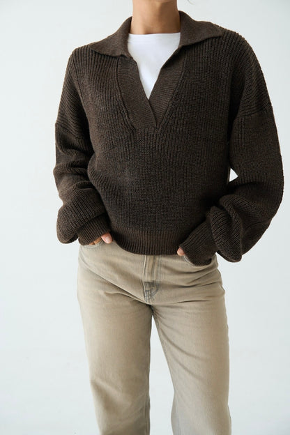 بلوزة بني - KP4251