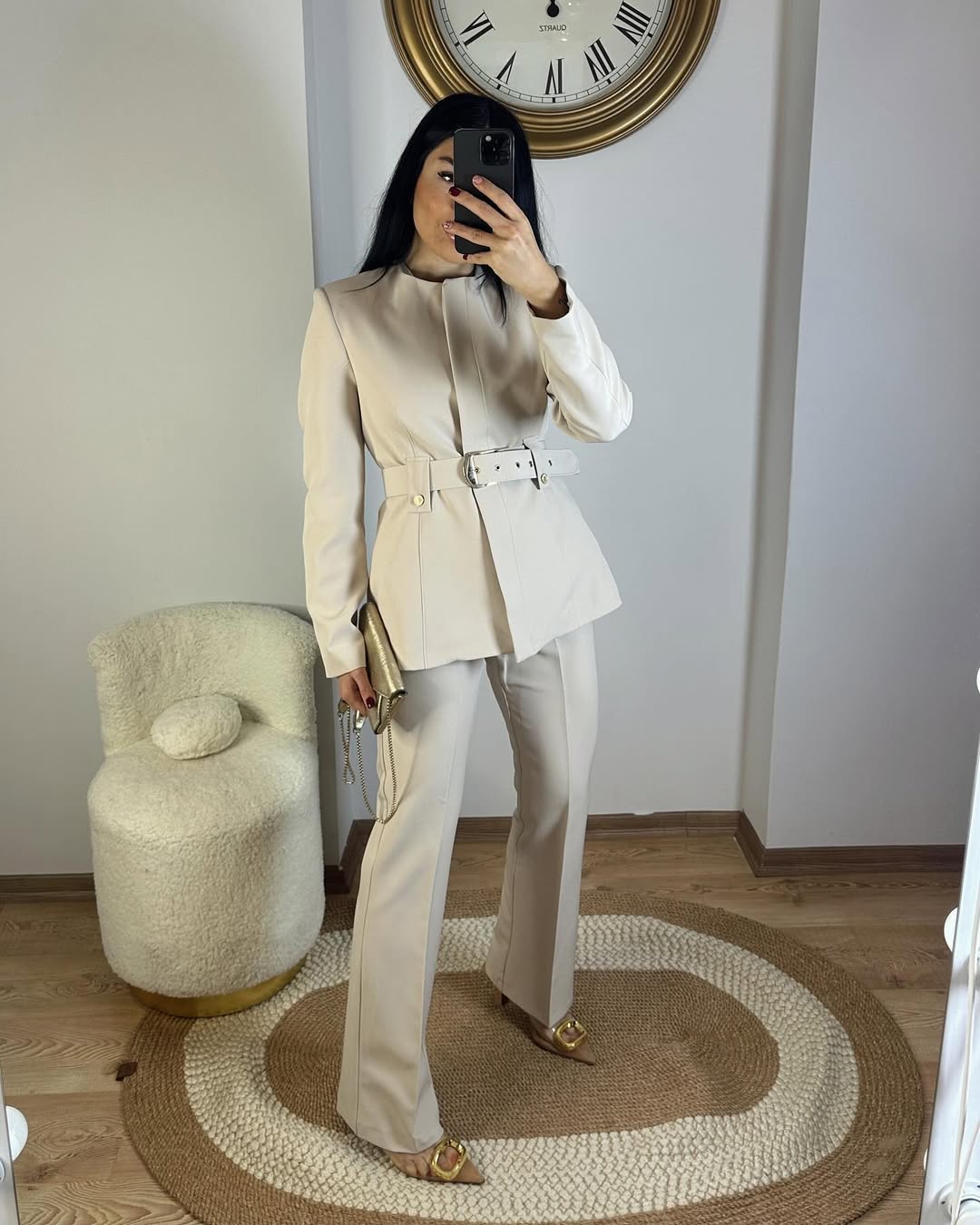 طقم رسمي بيج - KP1196