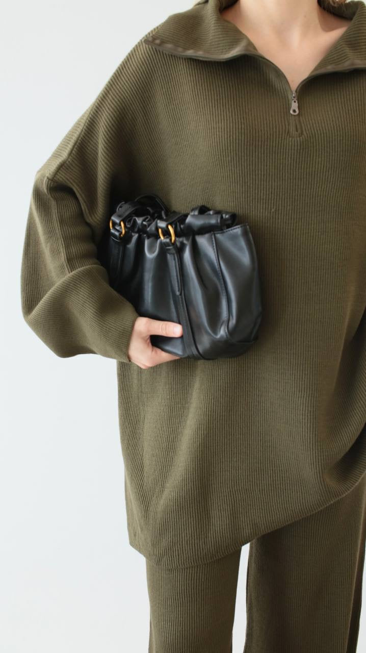 طقم زيتي بسحاب - KP1436