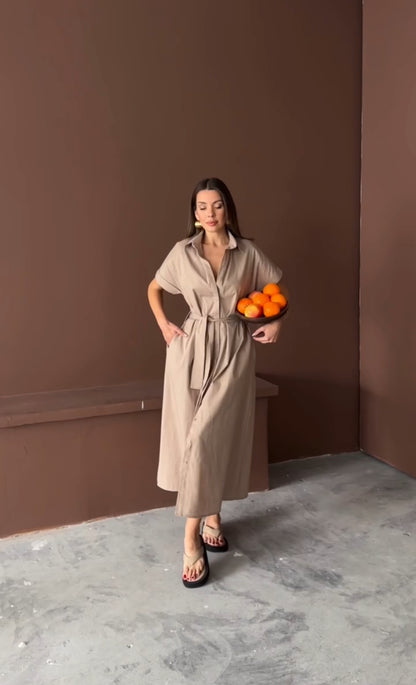 فستان بيج - KP2145