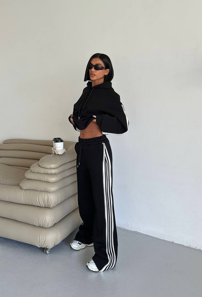 طقم تريننج اسود - KP1453