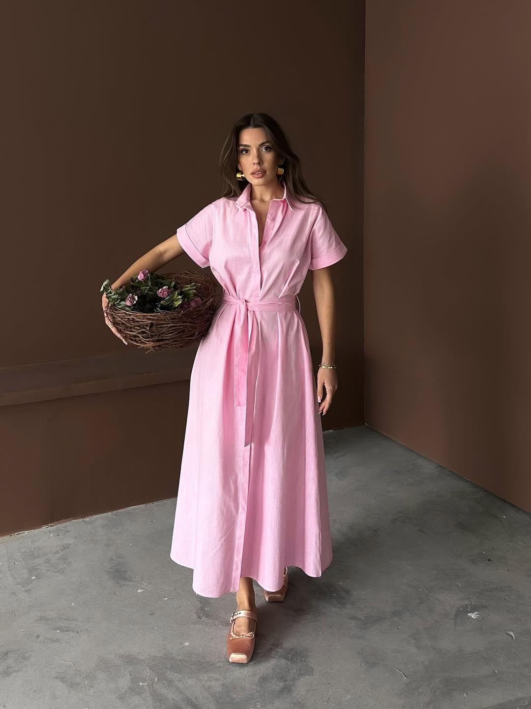 فستان زهري - KP2145